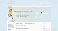 Desktop Screenshot of oswaldocruzhz.com.br