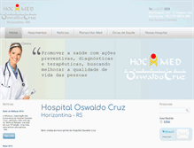Tablet Screenshot of oswaldocruzhz.com.br